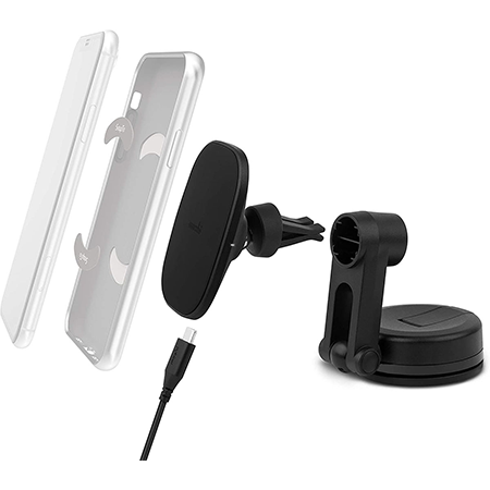 Moshi SnapTo Universal Car Mount with Wireless Charging